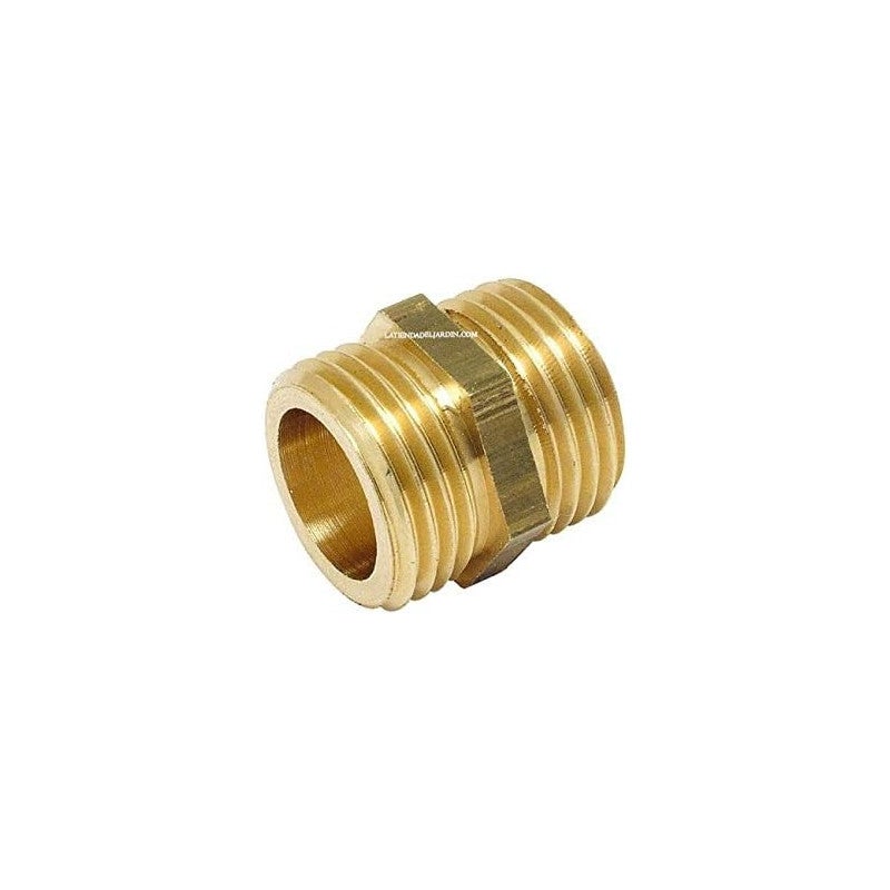 Lot de 4 Mamelon Laiton mâle 1 1/4'' | Accessoire en laiton Aenor | Bouchons filetés en laiton | Mâle Fileté en Laiton pour Air, - 2