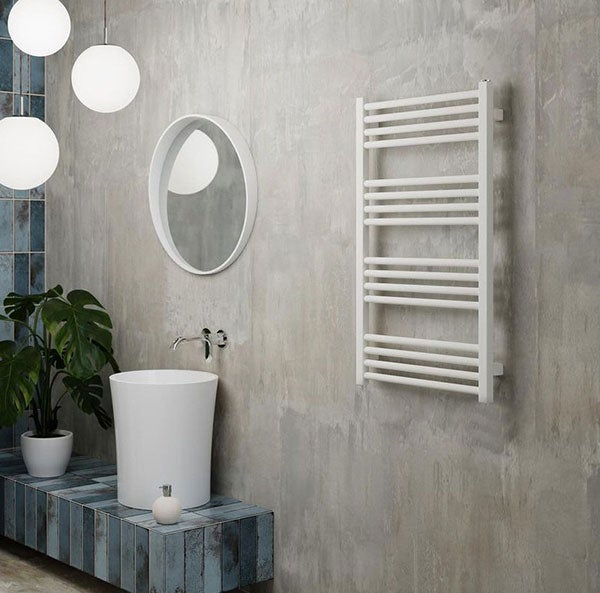 Sèche-serviette électrique blanc - (HxL) 660x500mm - 300 Watt - 300 Watt - FIO660-500E8B - 4