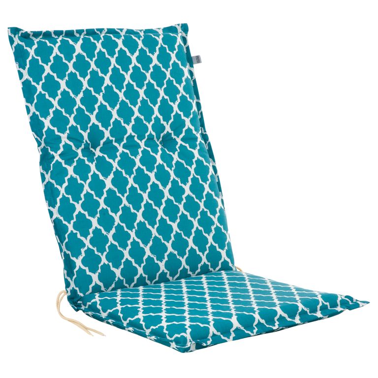 Poduszka na krzesło Malezja Niedrig 5 cm niebieski/biały PATIO