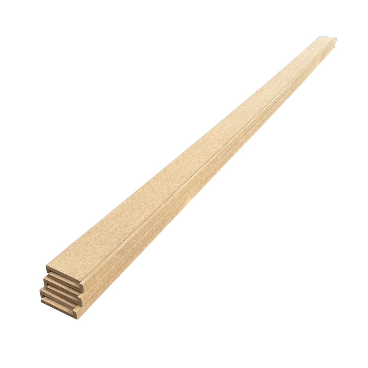 Lot de 6 Surplinthes MDF, L.2.44 m x H.12.8 cm, Ep.22 mm - 3