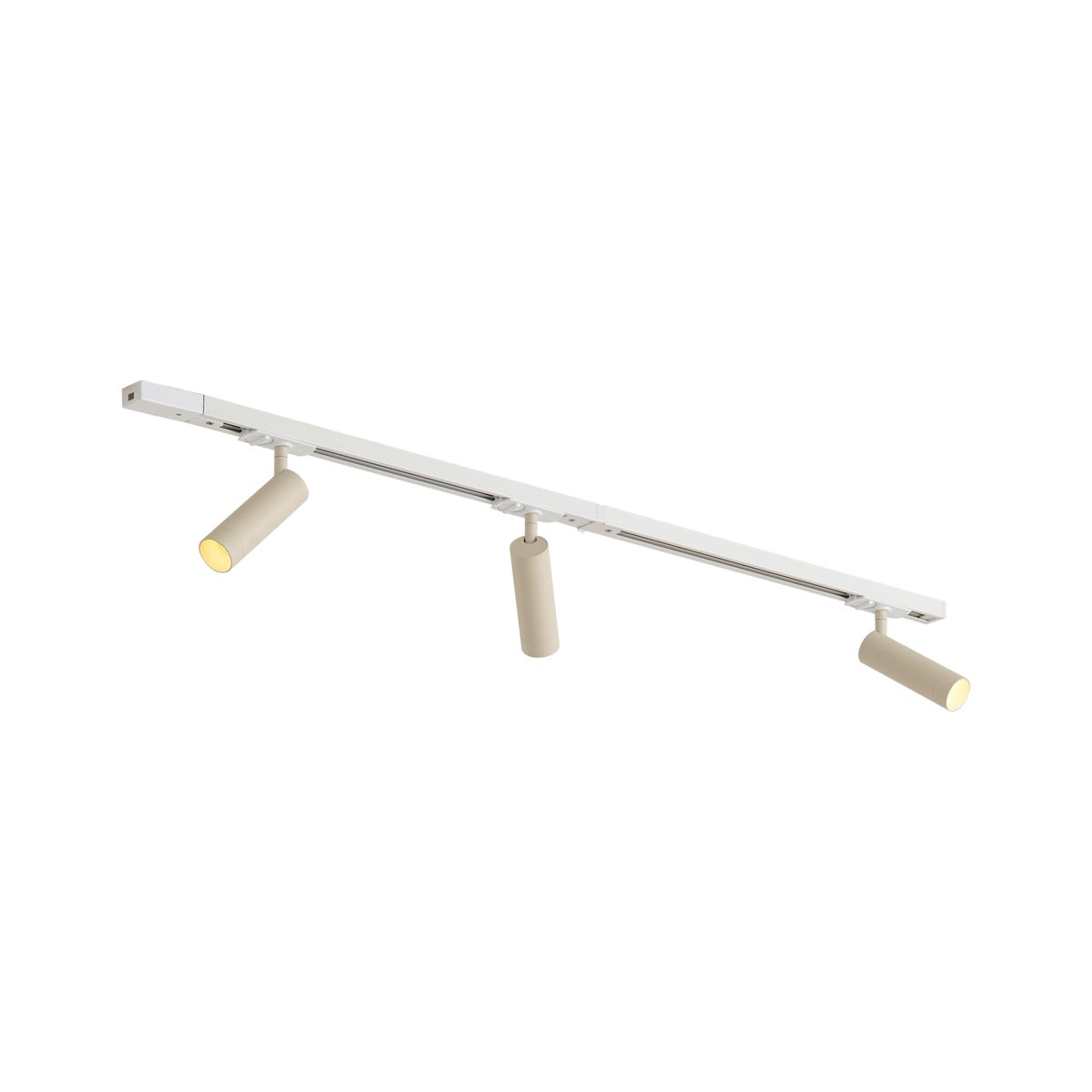 Qazqa moderno kit de iluminación de carril - iconic jeana luxe - blanco max. 10w, compatible con bombillas led, gu10 de 3