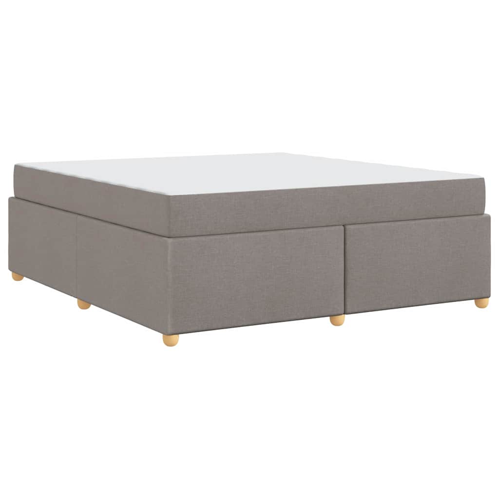 Cadre de lit avec matelas Taupe 180 x 200 cm tissu - 2