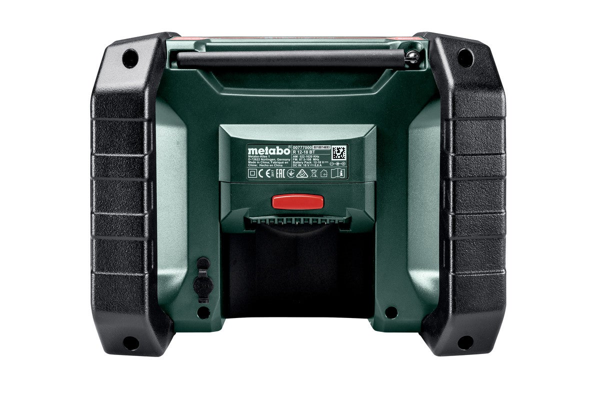 Metabo R 12-18 DAB+ BT Radio de chantier sans fil Bluetooth ( 600778850 ) - sans batterie, sans chargeur - 5