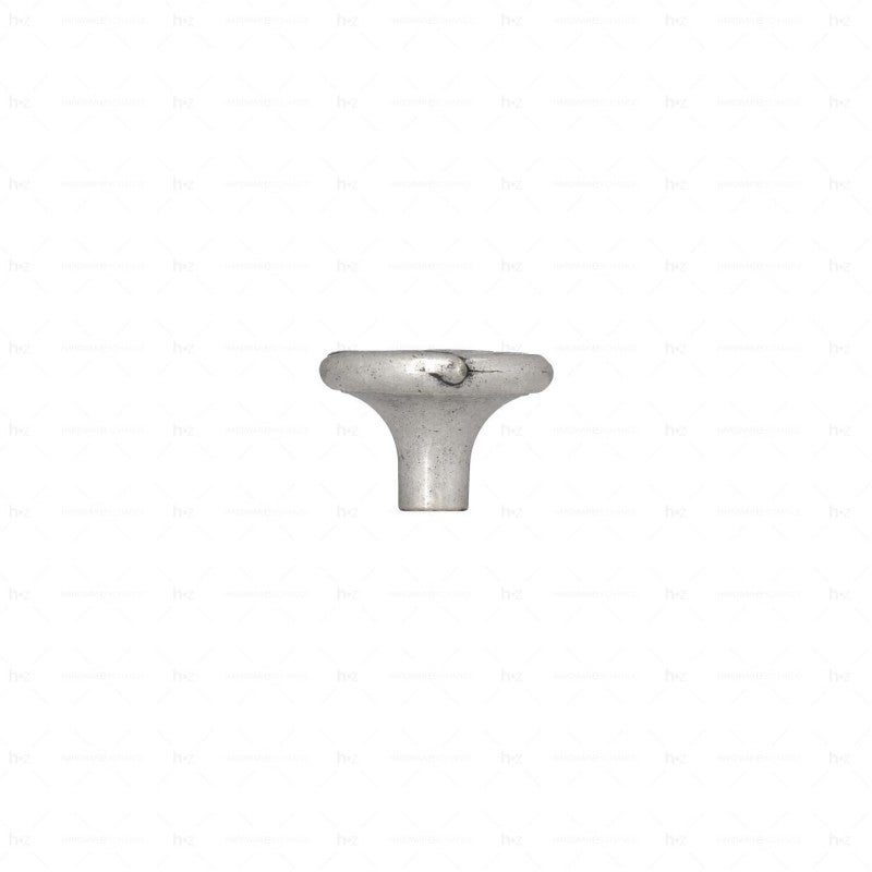 Pomello Per Mobili Gedotec King - Nero Opaco Anodizzato, Diametro 17 Mm, Con Viti