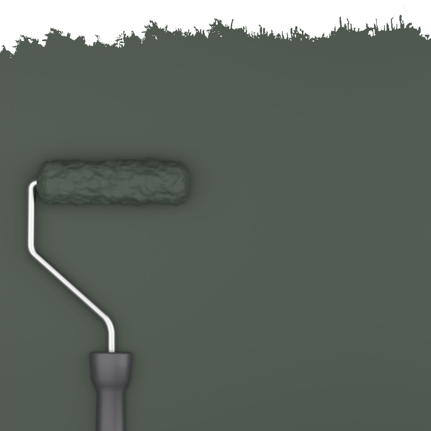 Farba ścienna matowa ciemnej zieleni - 2 l / ca. 18 m² - ESTAHOME