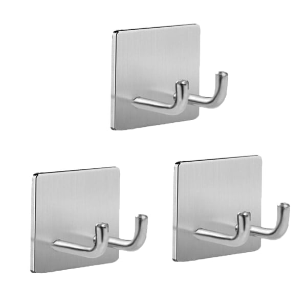 6 sztuk samoprzylepnych wieszaków na ręczniki Samoprzylepne haki 304 ze stali nierdzewnej Wieszak ścienny do łazienki Uchwyt na ręczniki kuchenne Łaz