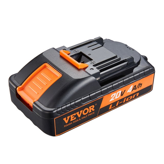 Batterie pour Outil Sans Fil Lithium-ion VEVOR 20 V 4,0 Ah Batterie de Remplacement pour Batteries d'Outils Électriques de Haute Capacité Compatible