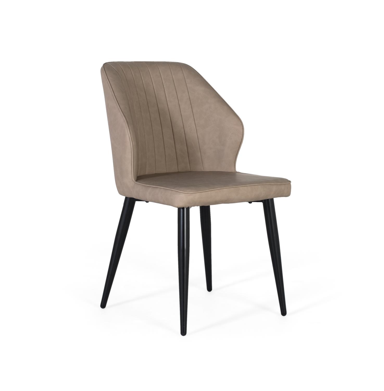 Zestaw 2 tapicerowanych szezlongów w kolorze szarym ze stalowymi nogami