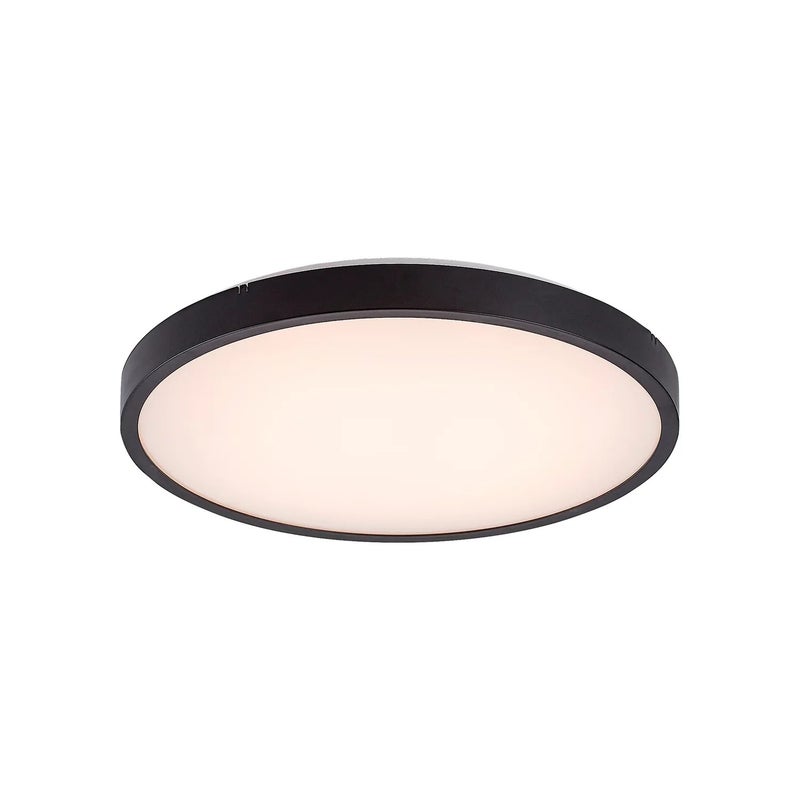 Plafon Alenzo okrągły czarno-biały LED 24W 3000K-6000K 1500lm z pilotem wym: 6,5 x 35,5 cm IP44 tworzywo sztuczne Rabalux