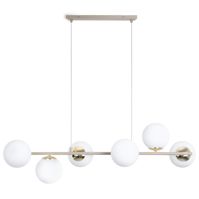 Lampa sufitowa wisząca Light Home LH Siena 6xE14 złoty/biały