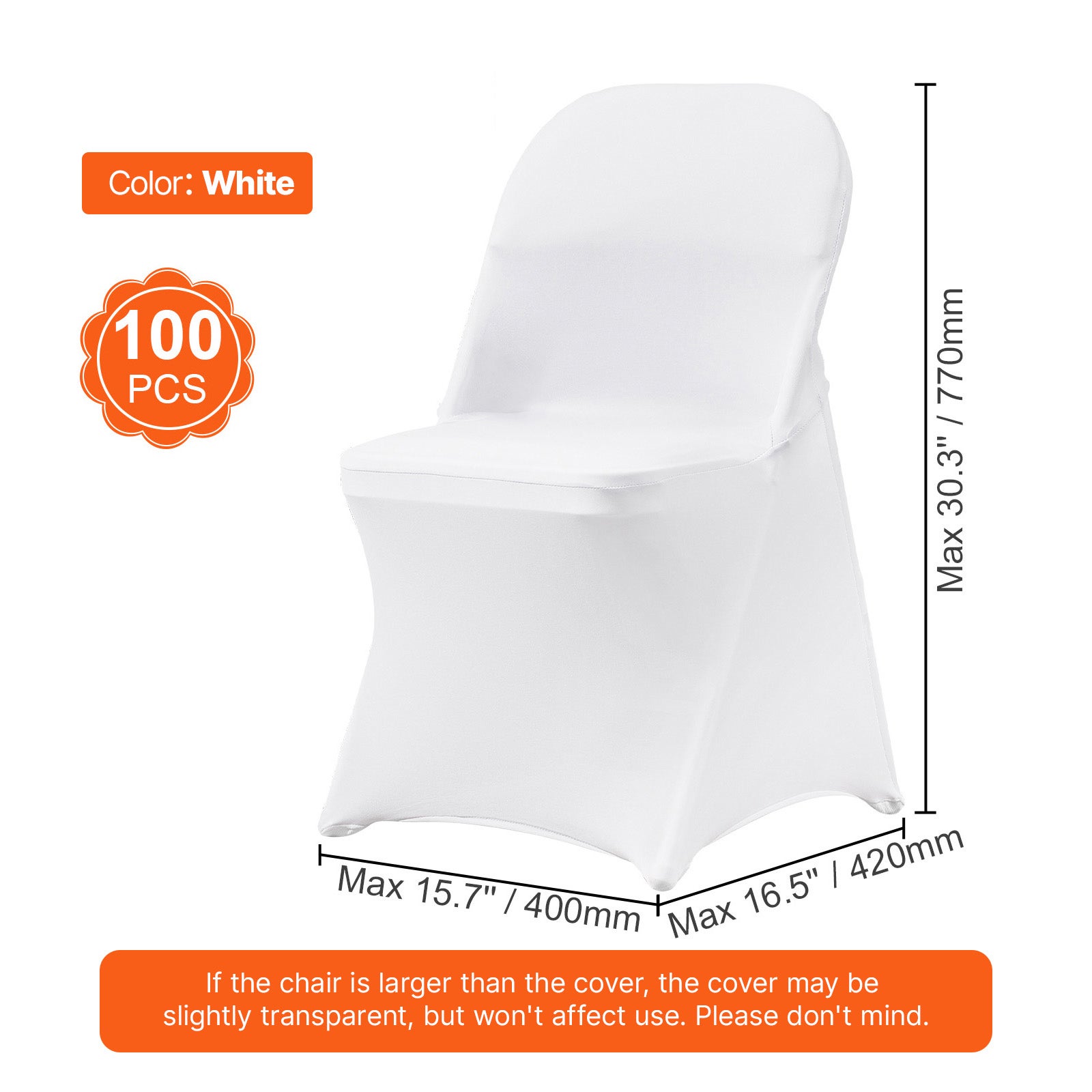 Housses de chaise extensible,SucceBuy housse universelle ajustée,amovible et lavable pour mariage,banquet,fête et célébrations - 9