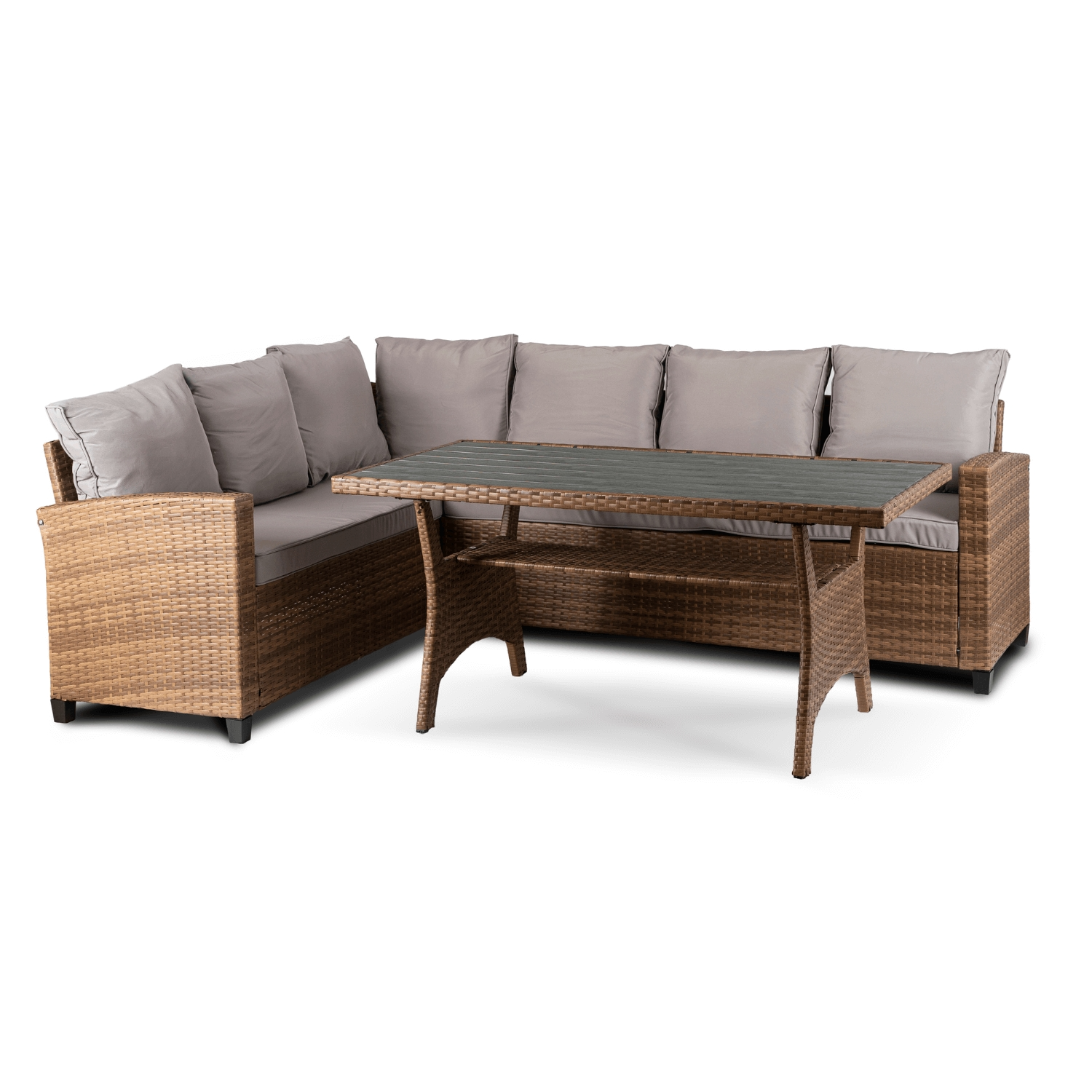 Narożnik Ogrodowy Zestaw Mebli Ława Stolik Na Taras Ogród Komplet COMODO