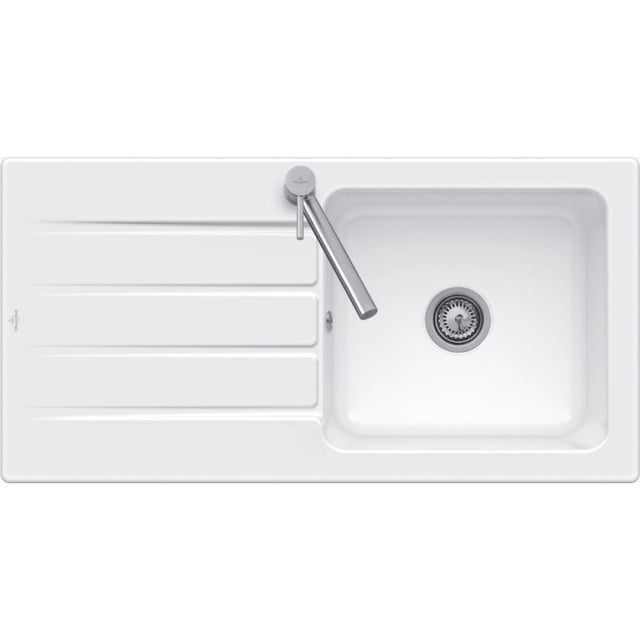 Evier 1 bac 100 x 51 cm VILLEROY ET BOCH Architectura 60 Blanc