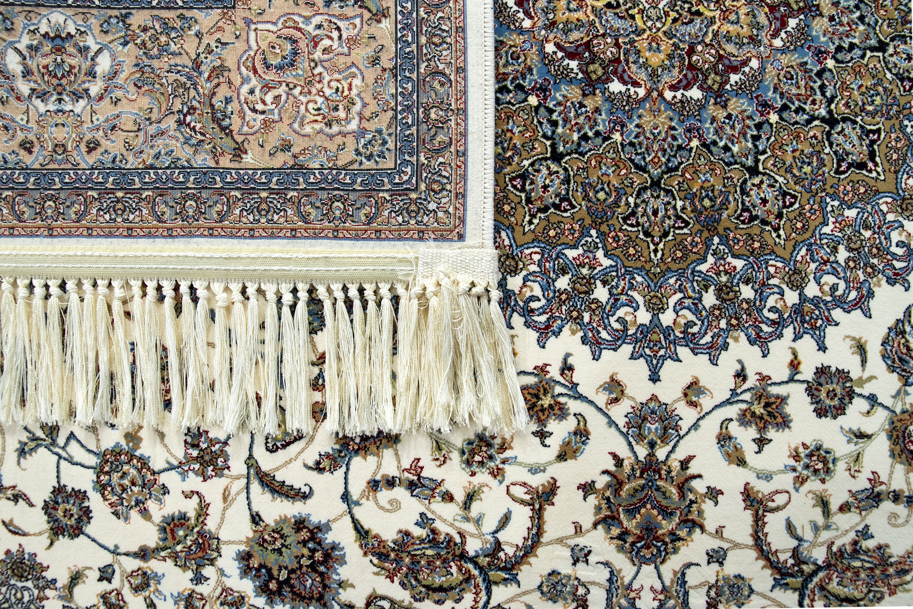 Hamid - Tapis 300x200cm marron motif floral oriental - 8