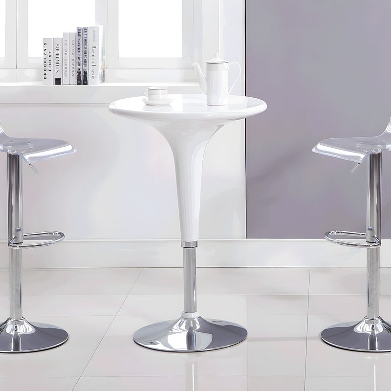 Zestaw 2 stołków barowych OLIVER – akryl – transparentne