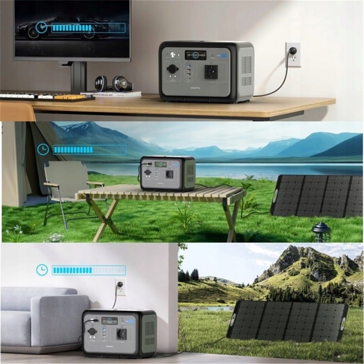 OUKITEL P800E Station Énergie Portable 800W 512Wh Batterie de Secours, Générateur Solaire pour Camping-car, Voyage, Usage Domestiqu - 5