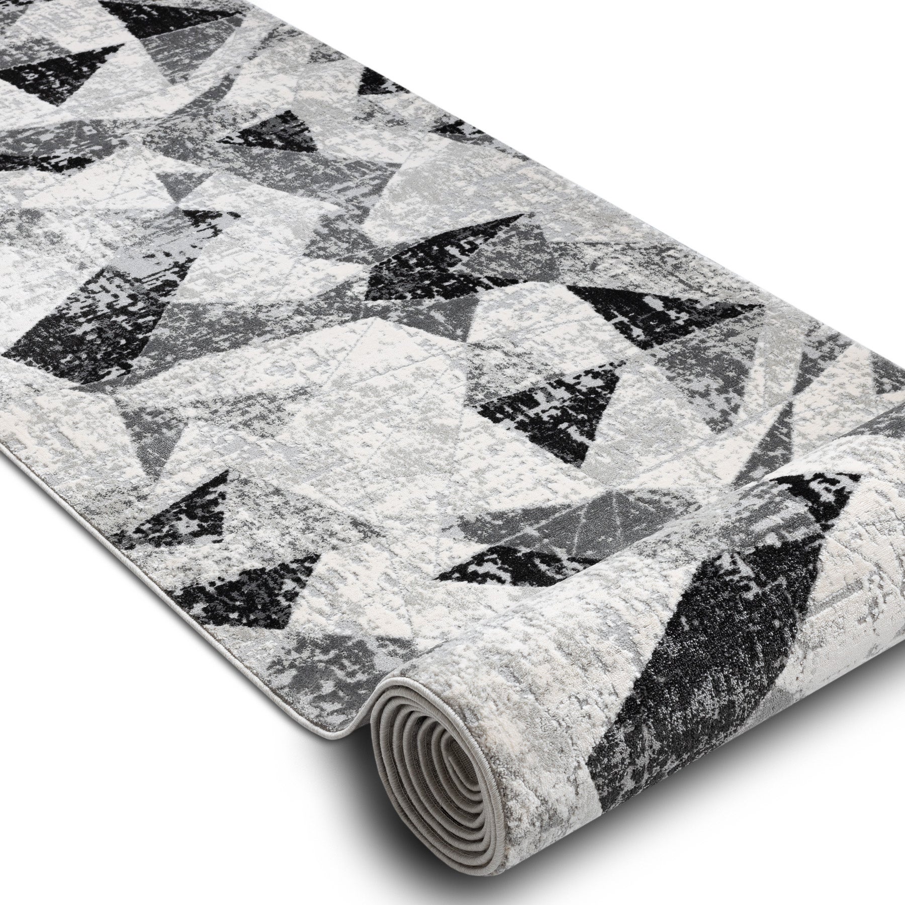 Passatoia TULS 51211 moderno Geometrico antracite 60 cm 60x920 cm - 2
