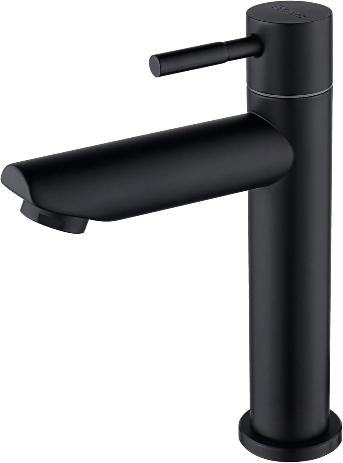 Łatwy w instalacji kran do umywalki ze stali nierdzewnej w kolorze czarnym, kran do umywalki łazienkowej do użytku domowego