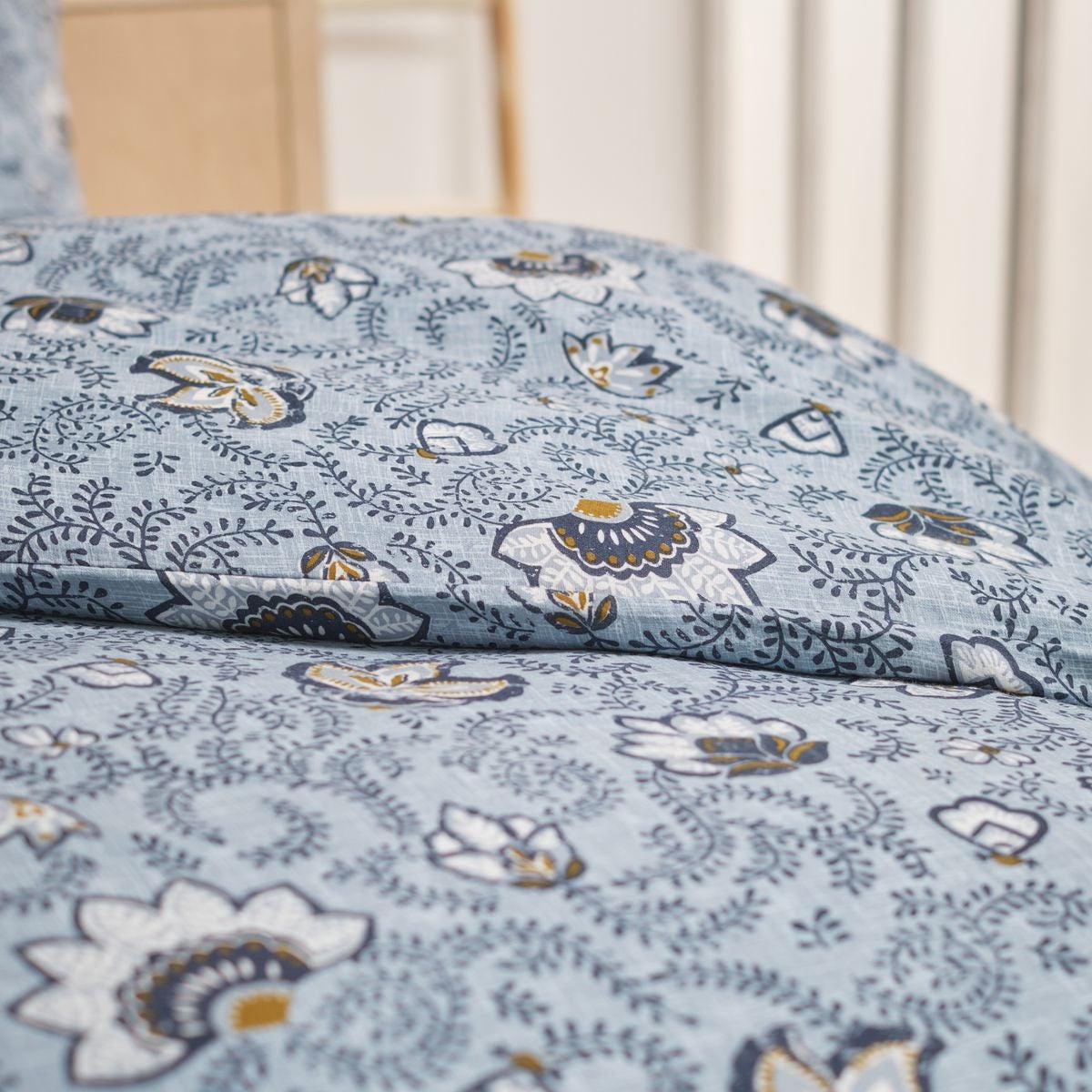 Parure De Lit Double TODAY En Flanelle De Coton - Vert - 240x260 Cm - 2 Taies Carrées 63x63 Cm