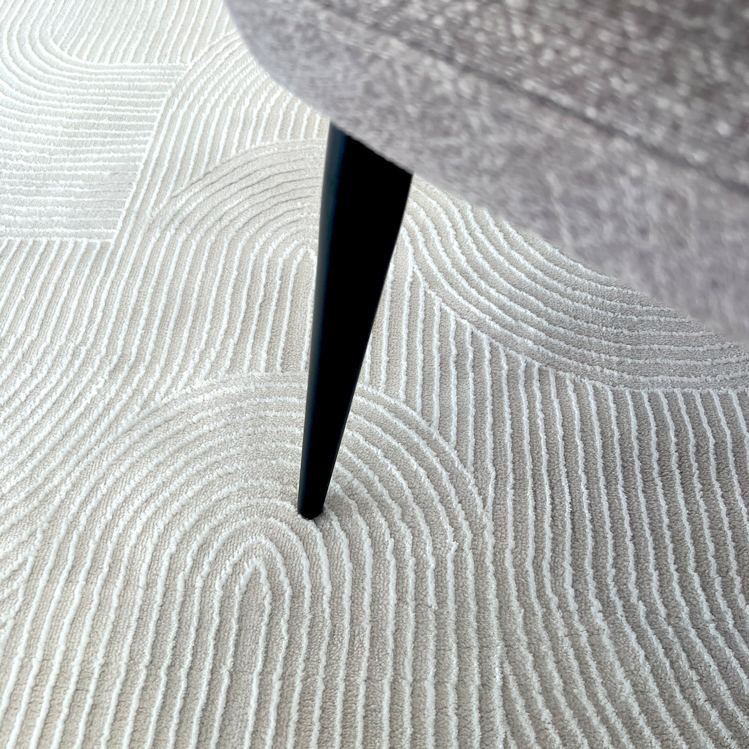 RUGURA - Tapete moderno - Sala, quarto, corredor, tapete de quarto - Estilo nórdico, moderno e contemporâneo - 200x290cm - Branco - 3