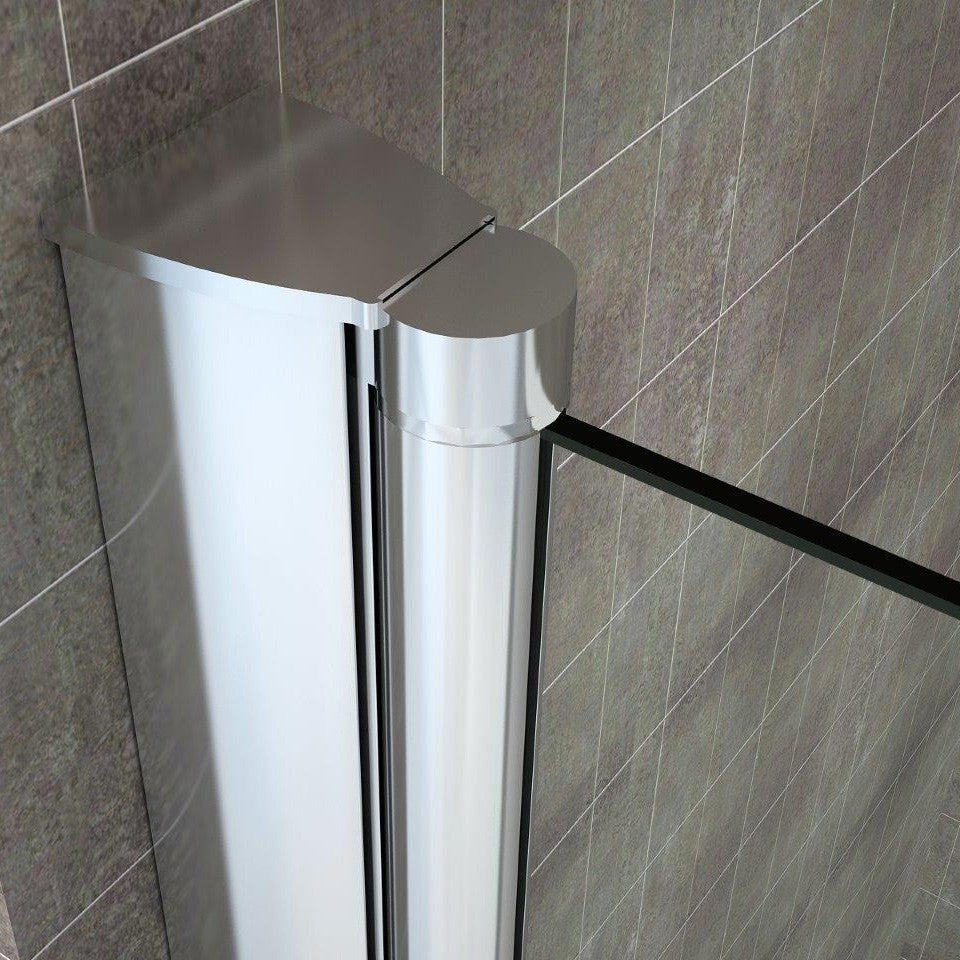 BALY Pare-baignoire 90 x H.140 cm verre pliant et pivotant transparent anticalcaire - 5