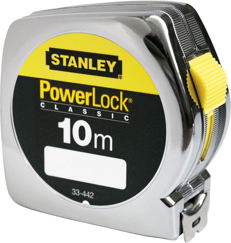 Miara zwijana Stanley Powerlock 10 m Mechanizm Powerlock i hak na 3 nity
