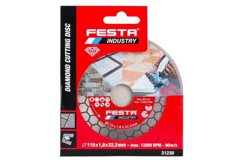 Disque diamant pour carrelage et céramique 115x1.8x22.2mm - Usage professionnel - 3