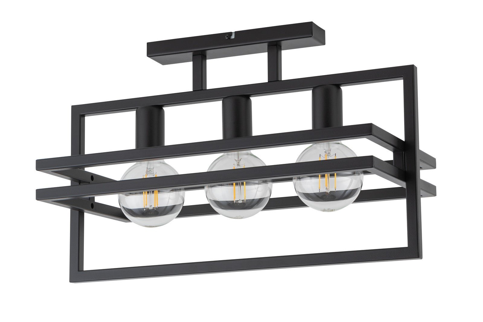 Lampa sufitowa wisząca Merci czarna 3xE27x15W dekoracyjna wym: 34 x 52 x 26 cm metal SIGMA