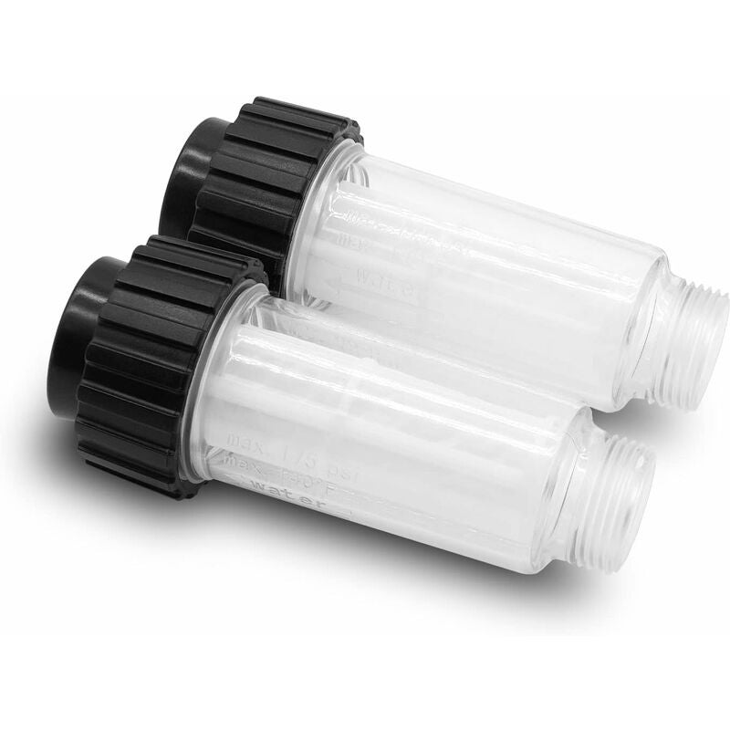 2 opakowania filtrów wody z wkładami do myjek wysokociśnieniowych Kärcher G3/4. Filtry do myjek wysokociśnieniowych Kärcher, pasujące do tych myjek (n