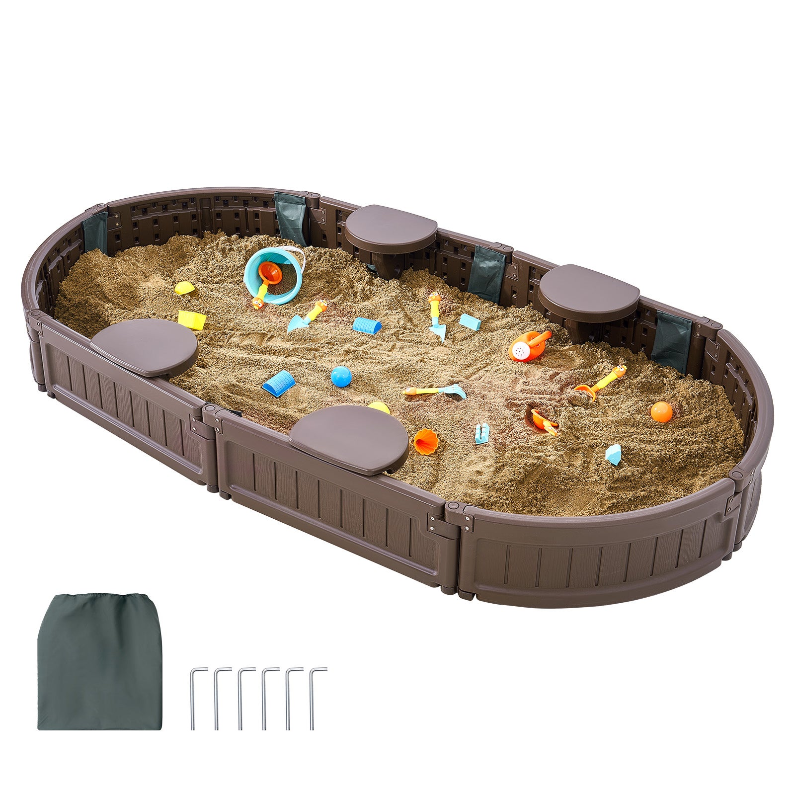 Jet-Line Copertura Invernale Per Sedia Da Spiaggia 1,3m - Telo In PVC Impermeabile, Antivento, Con Cerniere E Occhielli, Verde