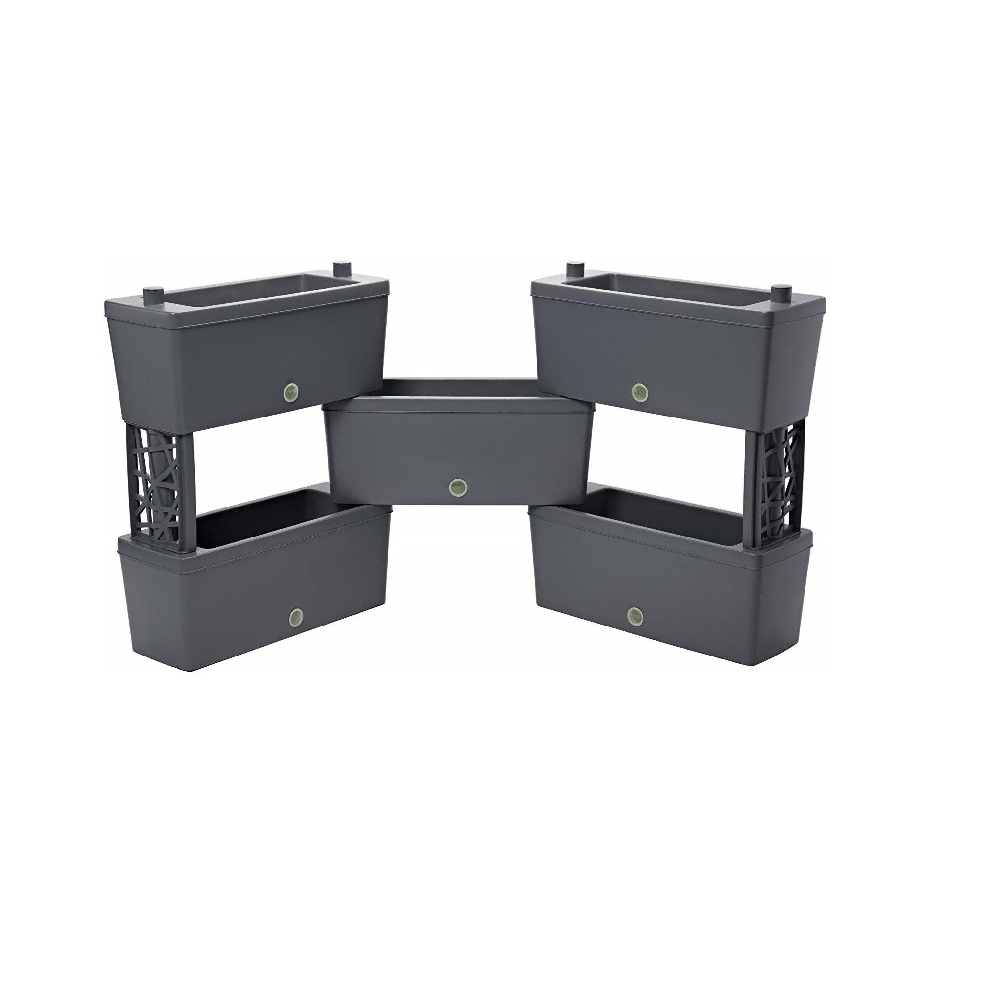 KIT JARDINIÈRE MODULAIRE 'BRIQUE' kit 5 pcs - couleur crème - 4