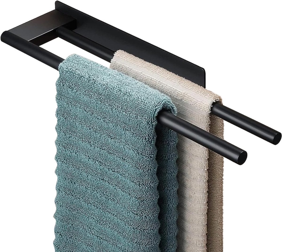 Suport pentru prosoape, 39 cm, Suport pentru prosoape de baie, Suport mat pentru prosoape, Organizator modern pentru baie, Oțel inoxidabil