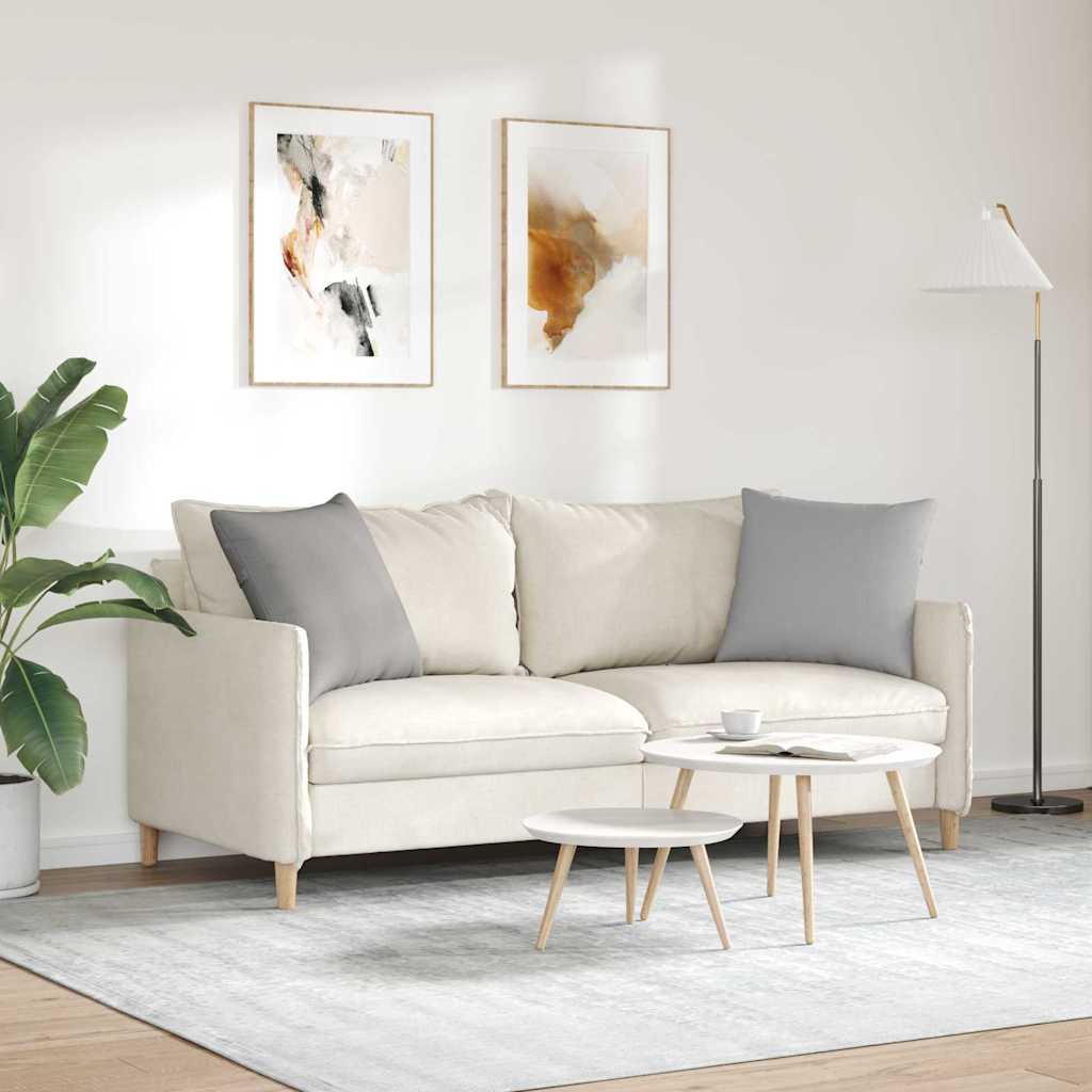 Coussins de canapé 2 pcs Gris nuage 50 x 50 cm tissu vidaXL - 5