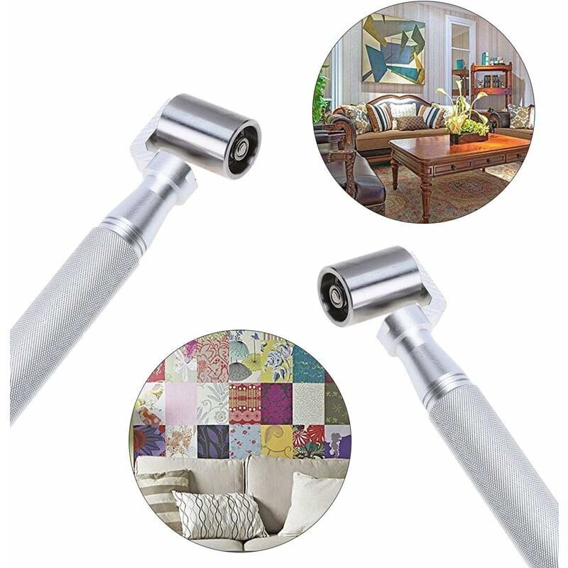 Rodillo de Presión Rodillo de Presión Inoxidable pulgadas Rodillo a Presión Rodillo Presión con Antideslizante Aleación De Aluminio para Mango - 3