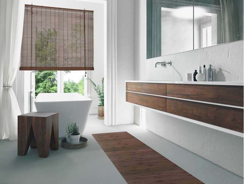 Tappeto In Bambù Naturale, Antiscivolo Marronescuro 60x 90 cm - 6