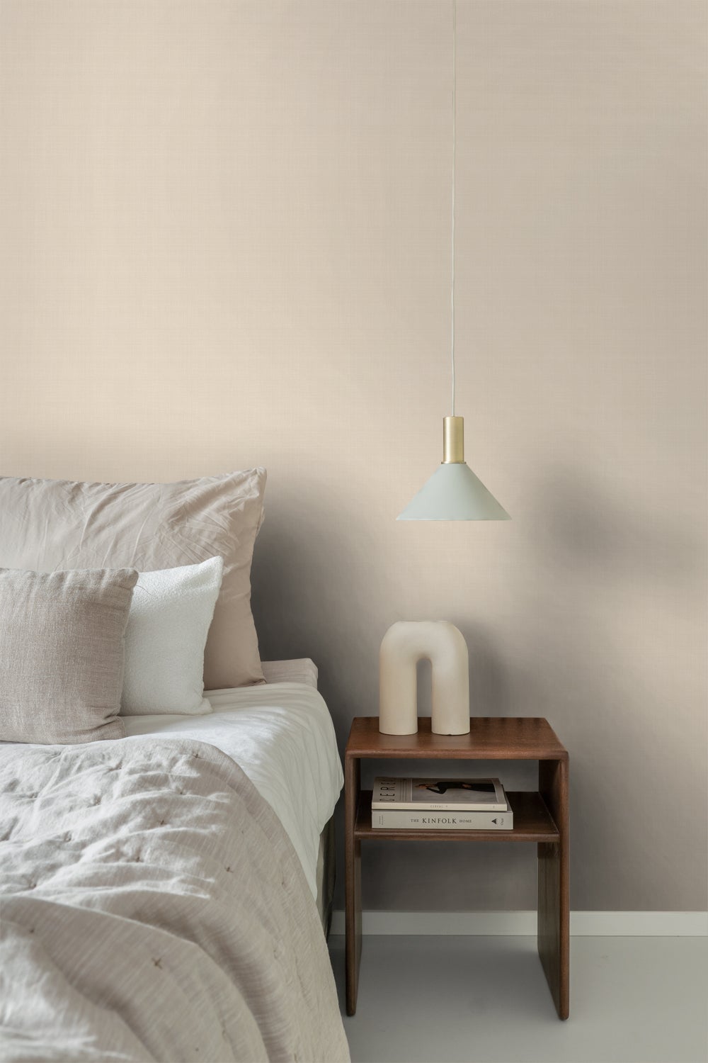 Tapeta lniana tekstura piaskowego beżu - 53 cm x 10.05 m - ESTAHOME - 4