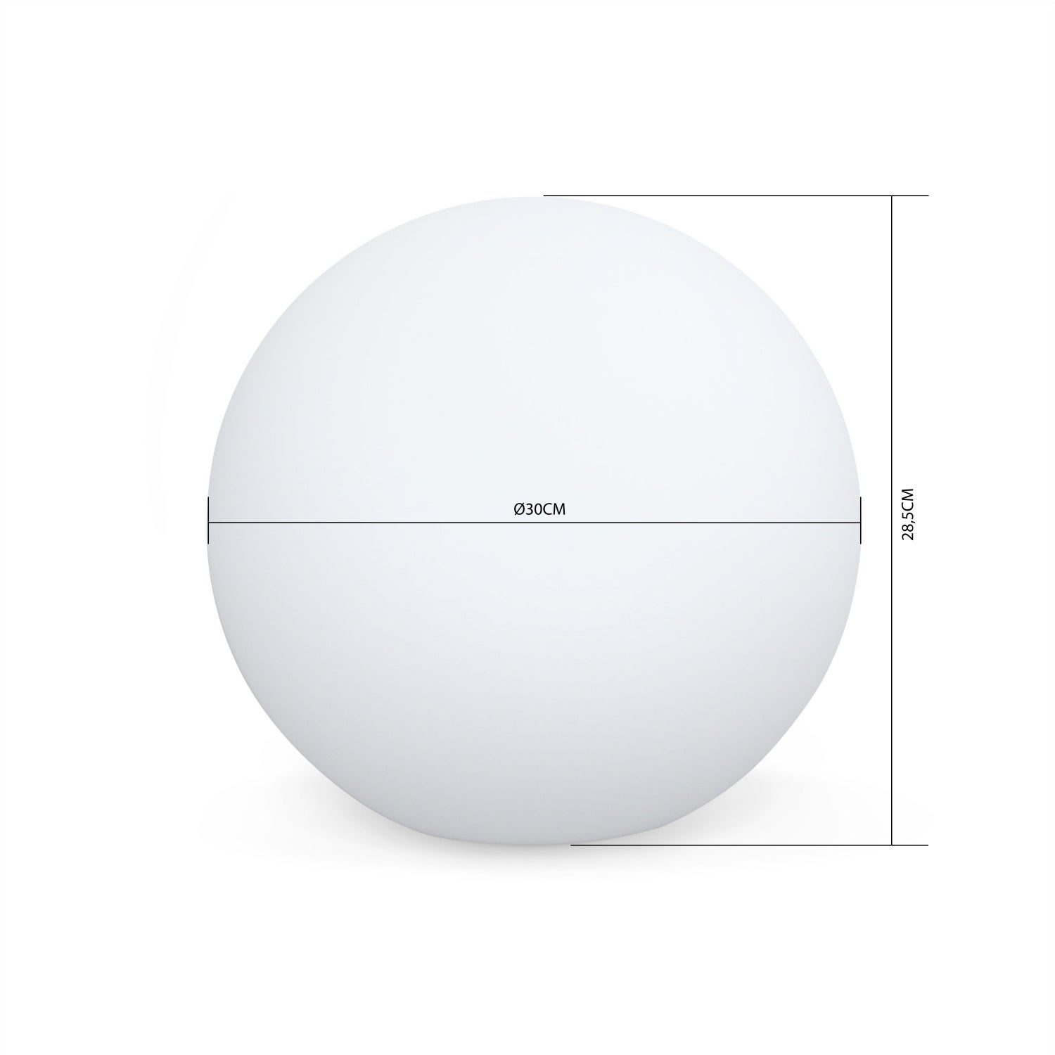 Palla luminosa a LED senza fili, per interni/esterni, 16 colori - 6