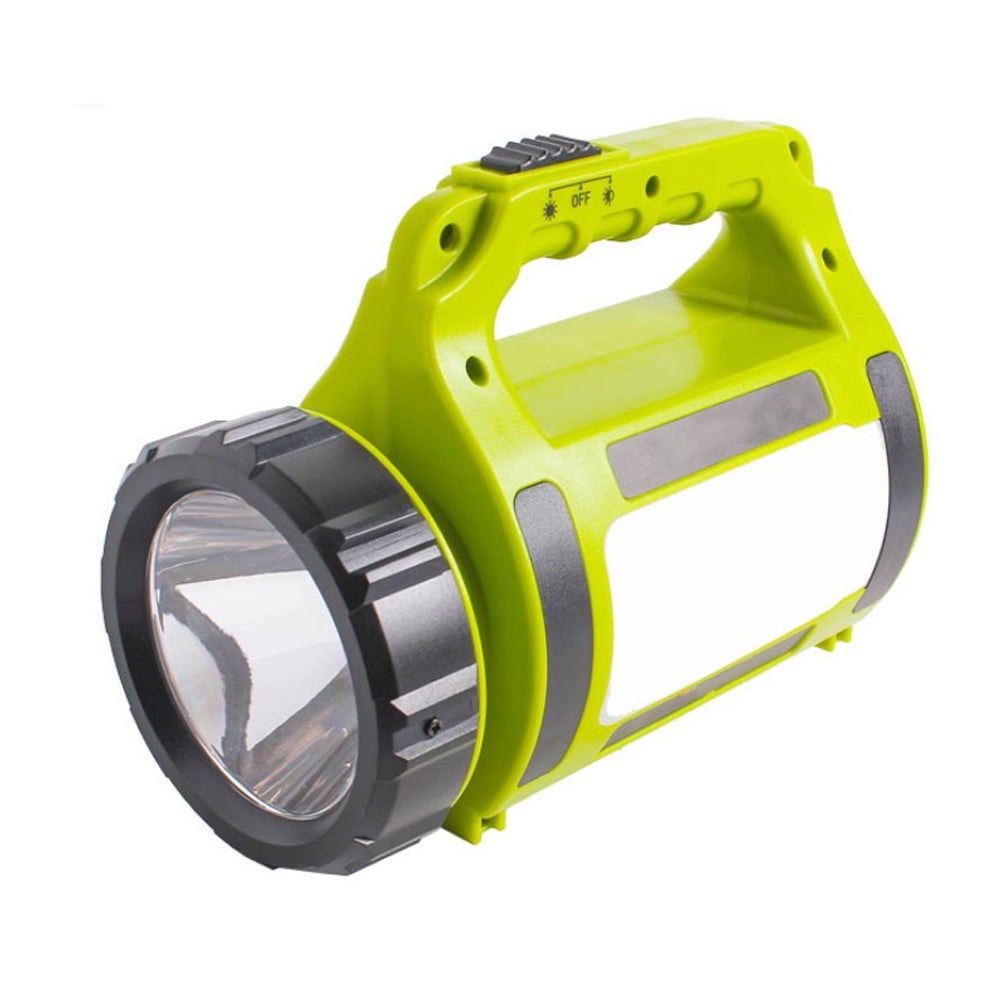 Akumulatorowa i wodoodporna latarka LED, przenośny reflektor kempingowy, latarka z dołączonym kablem USB do pieszych wędrówek.