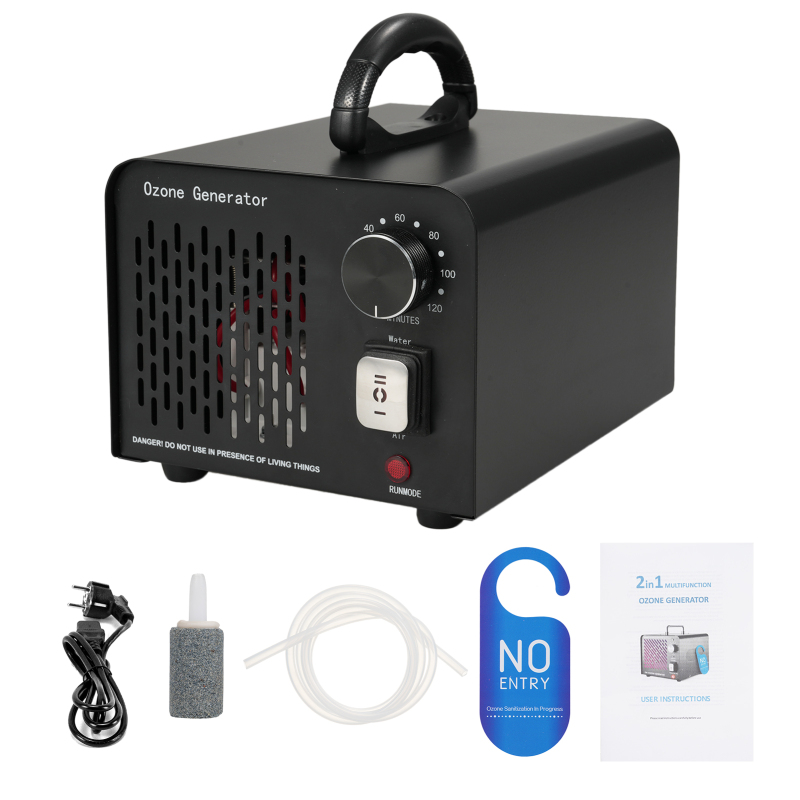 Générateur d'ozone 2 en 1, 10 000 mg/h, noir, conforme aux normes — free download