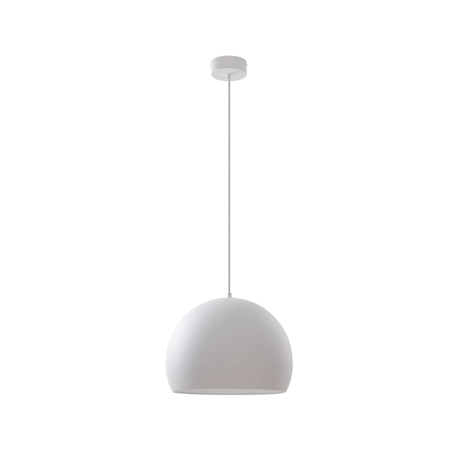 Plafonnier Moderne Hofstein – Blanc Et Chrome – Métal – Pour Salon, Chambre, Bureau