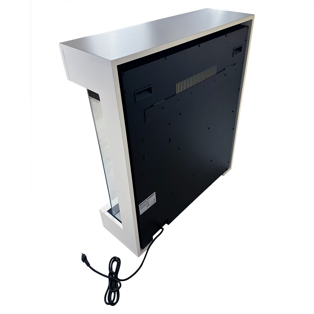 Tempo Style – Kominek elektryczny CALLIOPE w kolorze białym ze zintegrowanym głośnikiem Bluetooth | Efekt prawdziwego ognia 750–1500 W - 7