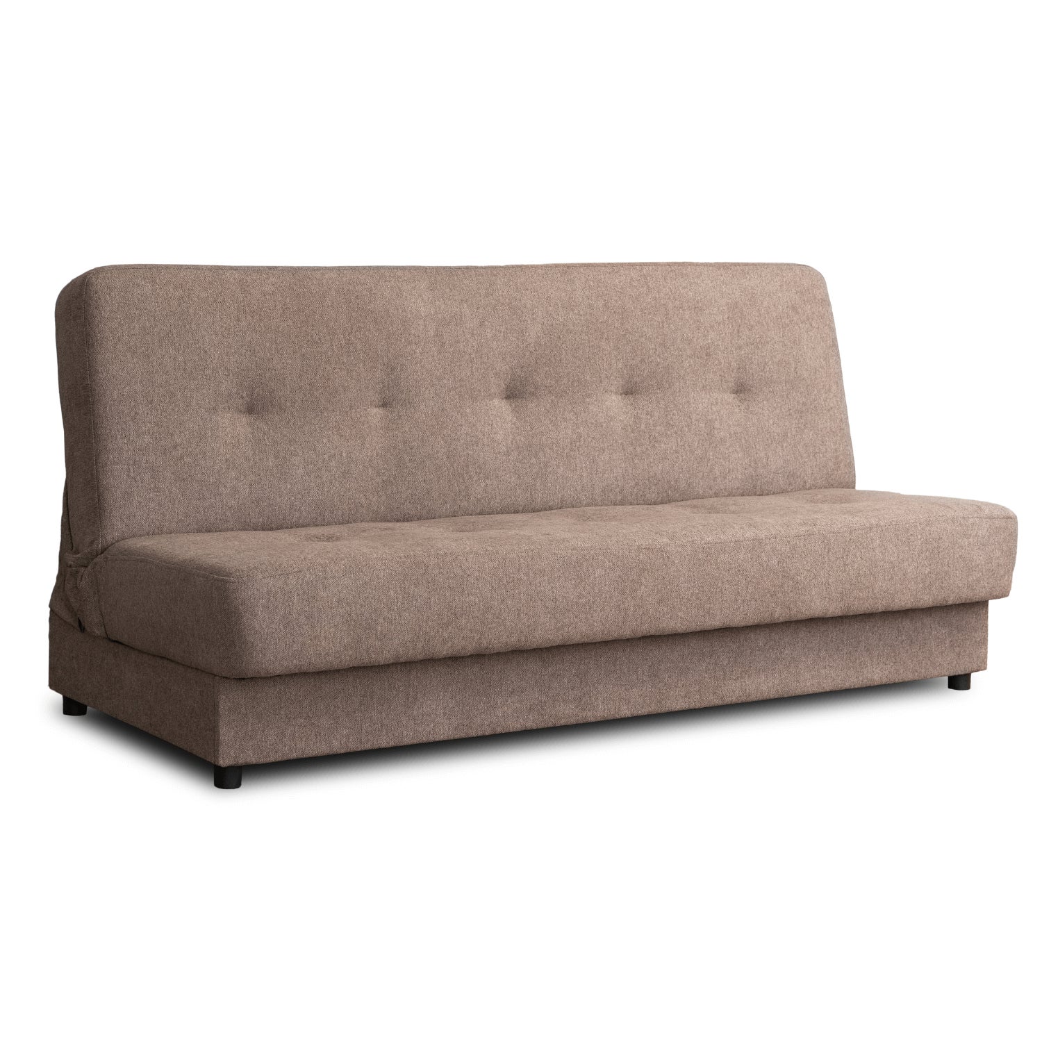 Wersalka Sofa Kanapa Rozkładana z Funkcją Spania Dwuosobowa Brązowa ARUBA