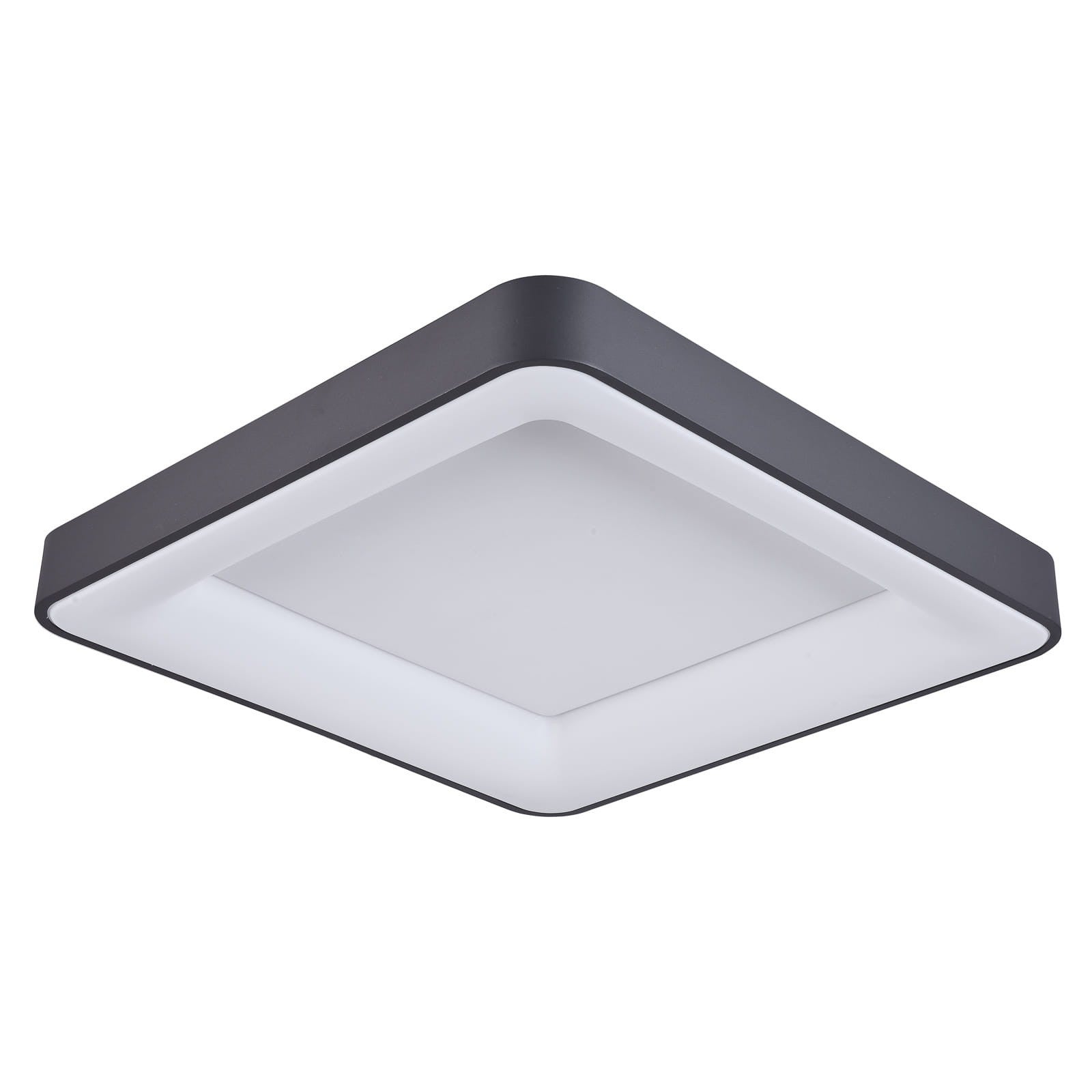 Plafon kwadratowy GIACINTO LED 50W Ciepła biel 2750lm czarno-biały wym:6x60x60cm IP20 Italux