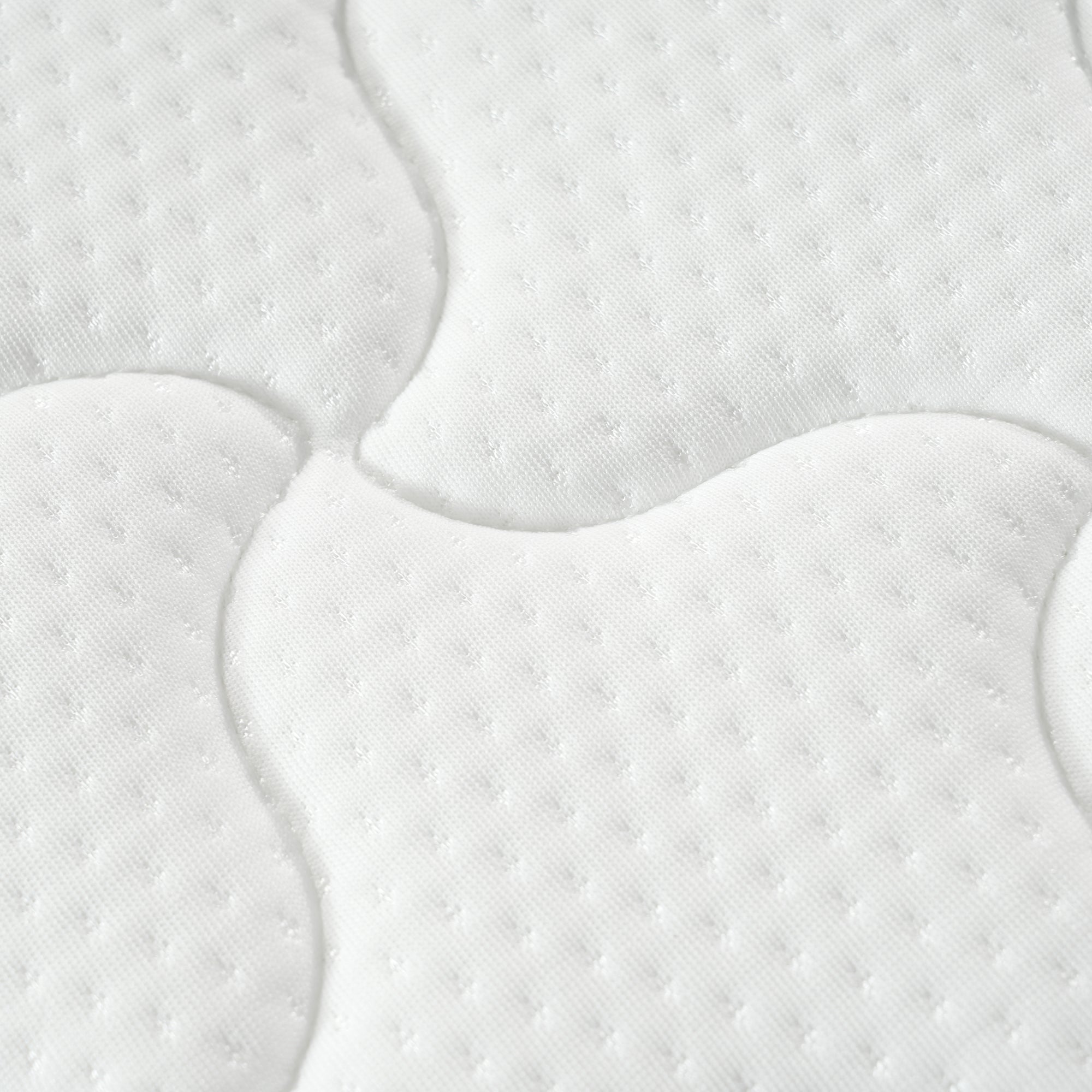 Materac kieszeniowy 90 x 190 cm - Moduły ergonomiczne i podparcie lędźwiowe, grubość 12 cm - Twardość H3 (średnio twardy) - Biały - 9