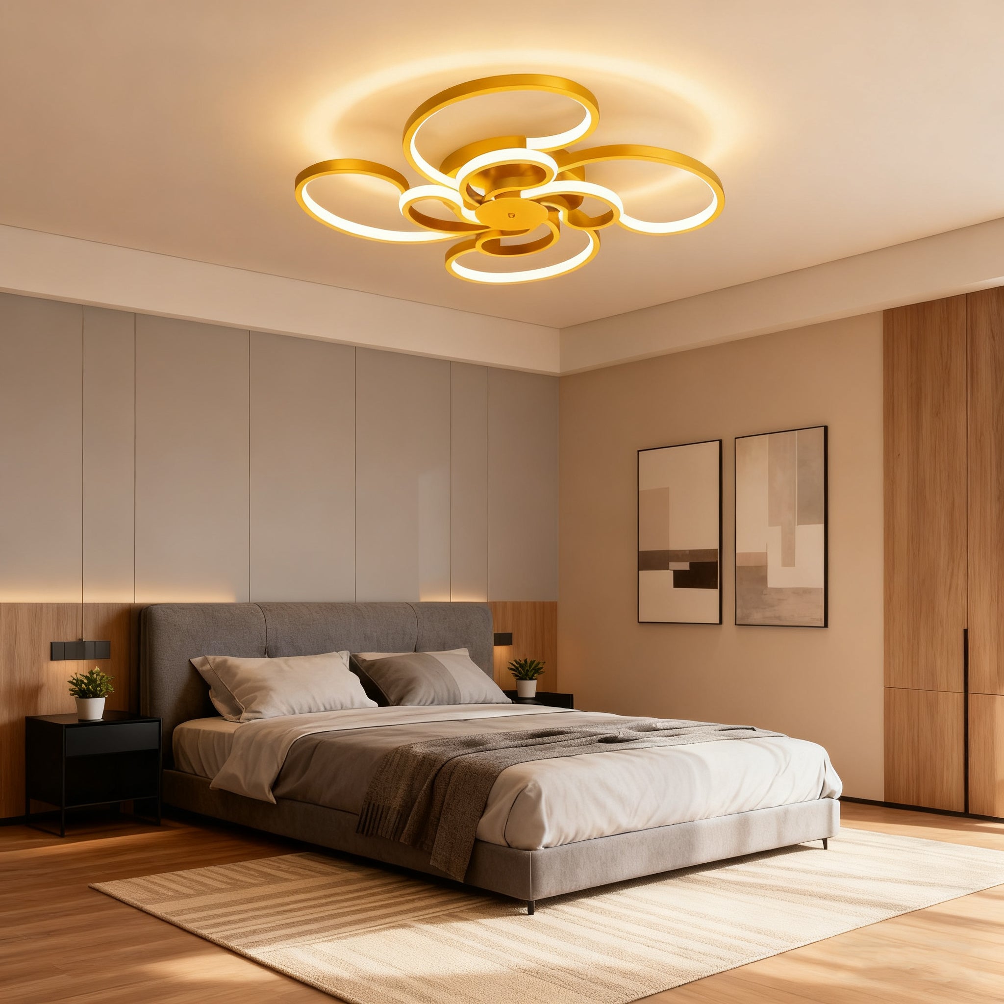 Plafonnier LED Cristal Dimmable – Luminaire Rond Luxe Chromé 24W/28W, 3 Températures, Salle De Bain & Cuisine