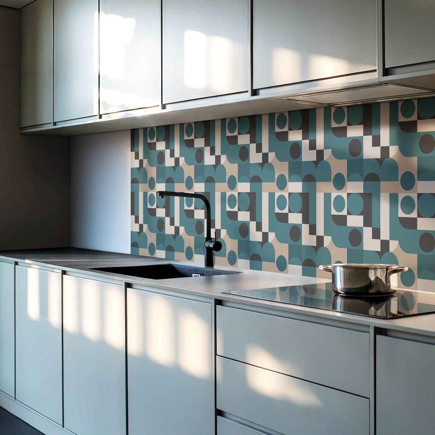 Panneaux muraux décoratifs, panneaux en PVC | 6x60x30 cm |Formes et formes abstraites - 2