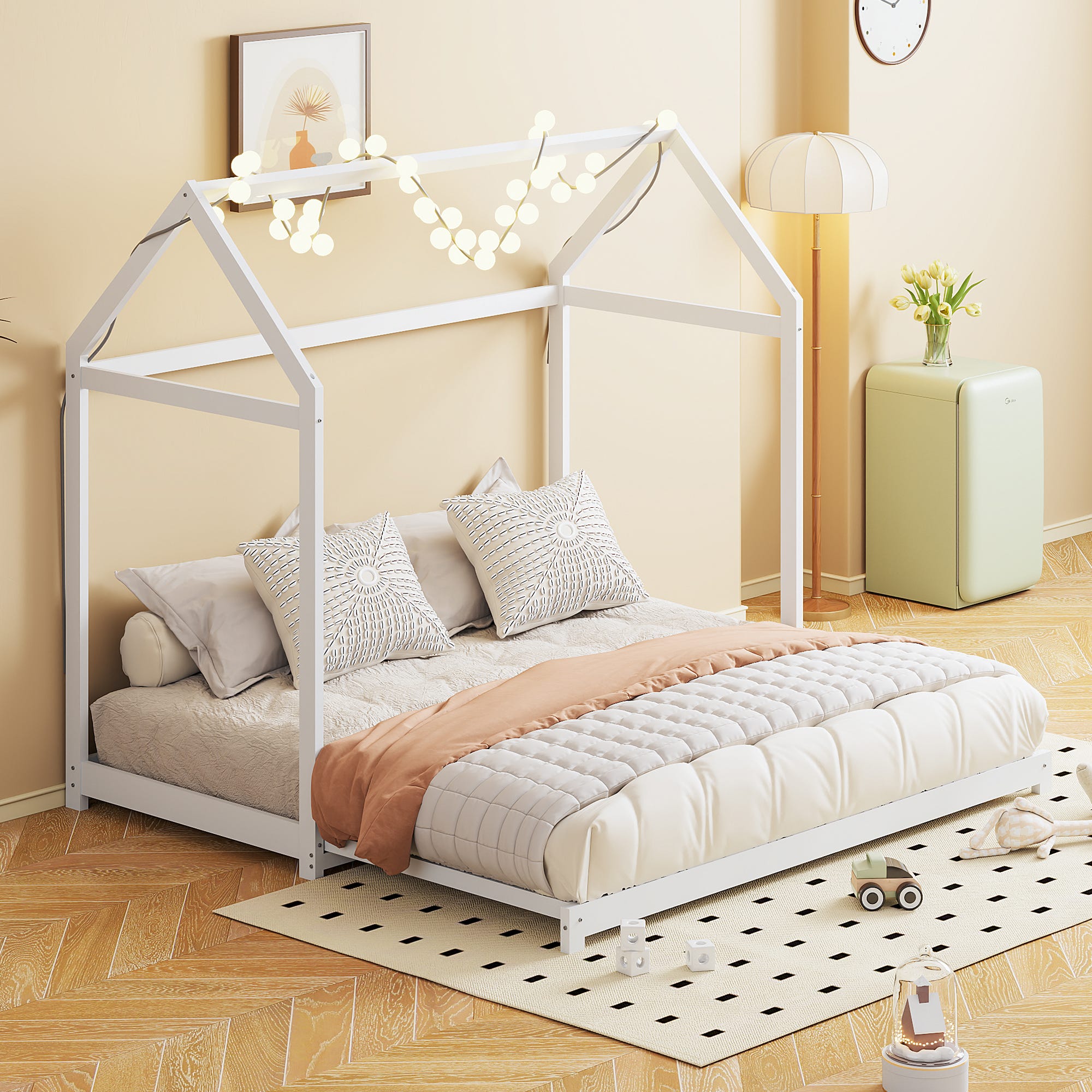 Parure De Lit Enfant Rocket COTTON ARTean - 90x190/200 Hypoallergénique Microfibre Douce