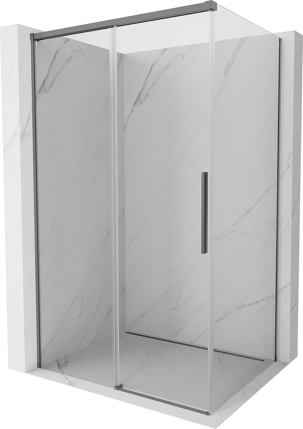 Mexen Rox kabina prysznicowa rozsuwana 105 x 120 cm, transparent, gun metal - 8C2-105-120-95-00