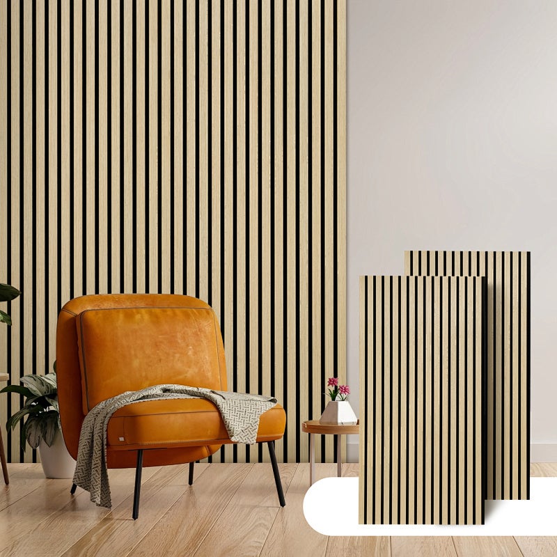4x Drewniane panele akustyczne 120*60*2,1 cm do dekoracji ścian