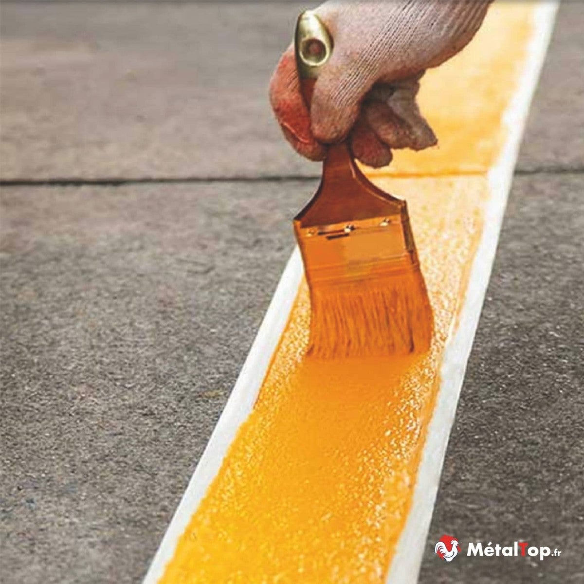 Peinture Sol Exterieur - Noir foncé - RAL 9005 - 5 L - Métaltop - 7
